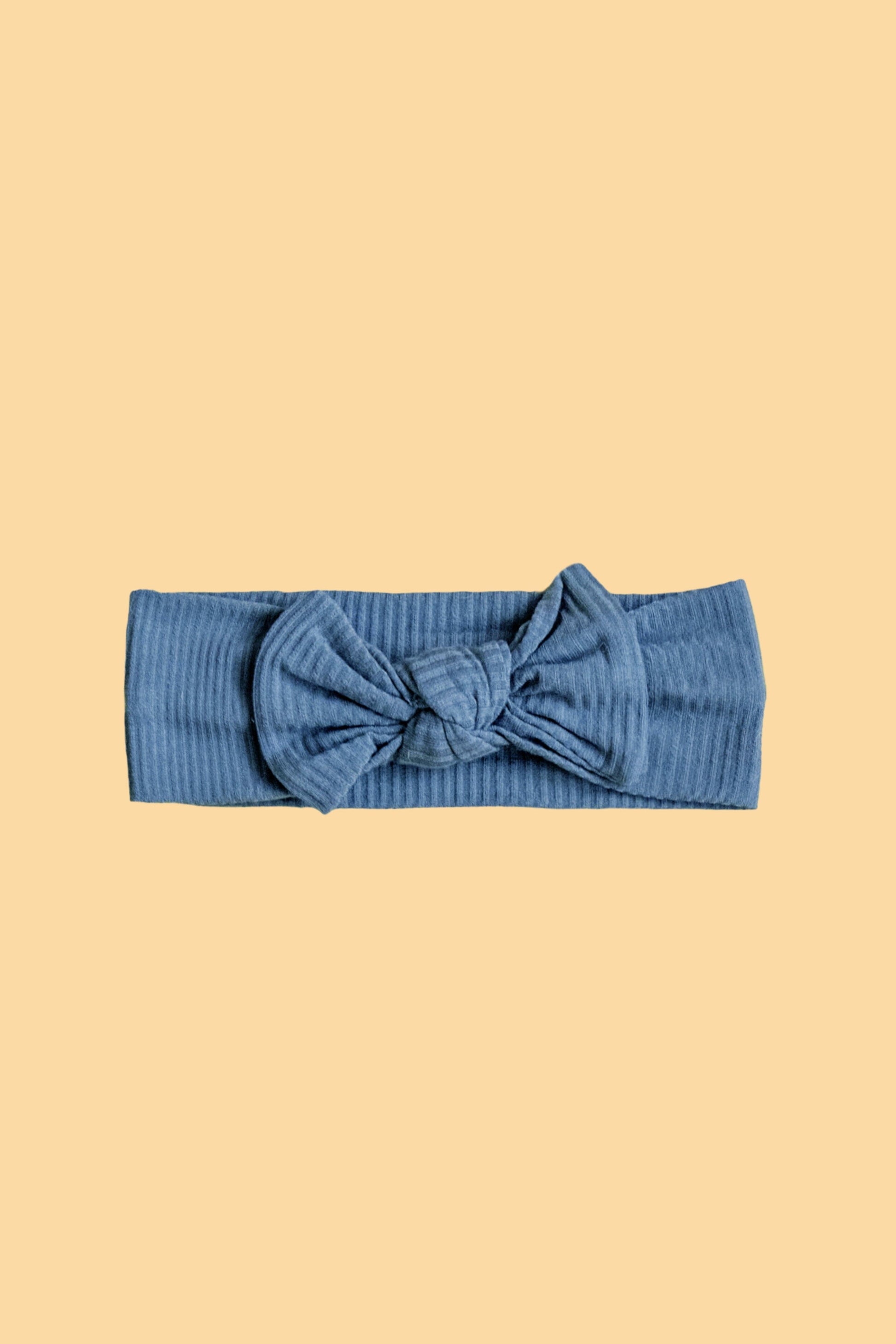 Bamboo Stretch Bow Headband Bows + Beanies Kiin ® Blue Shadow 