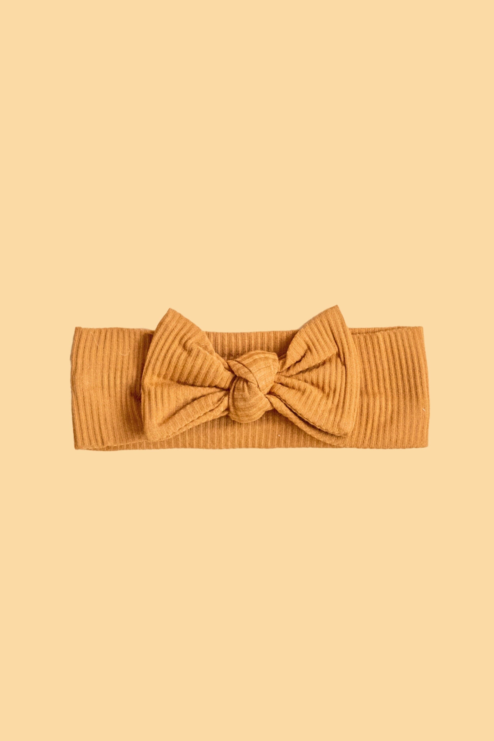 Bamboo Stretch Bow Headband Bows + Beanies Kiin ® Caramel 