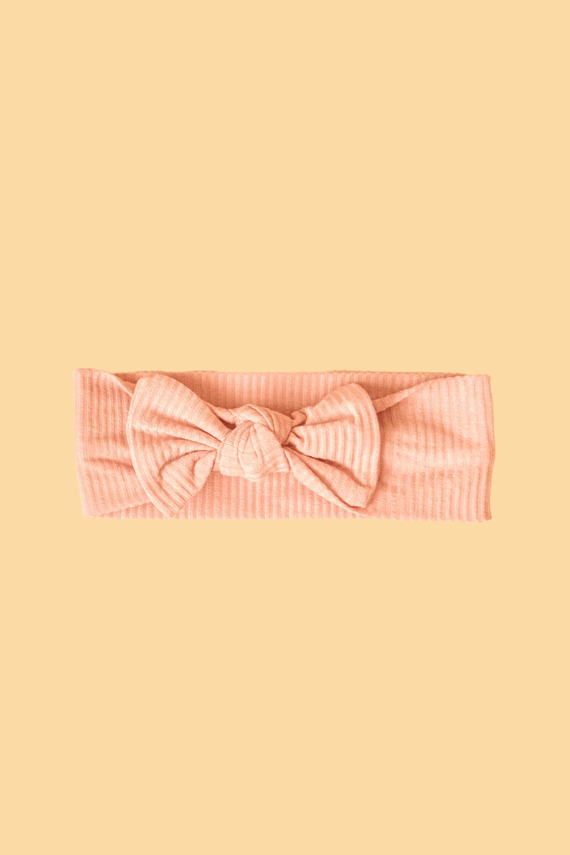 Bamboo Stretch Bow Headband Bows + Beanies Kiin ® Peach Sunset 