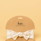 Bamboo Stretch Bow Headband Headbands Kiin Baby Ivory 