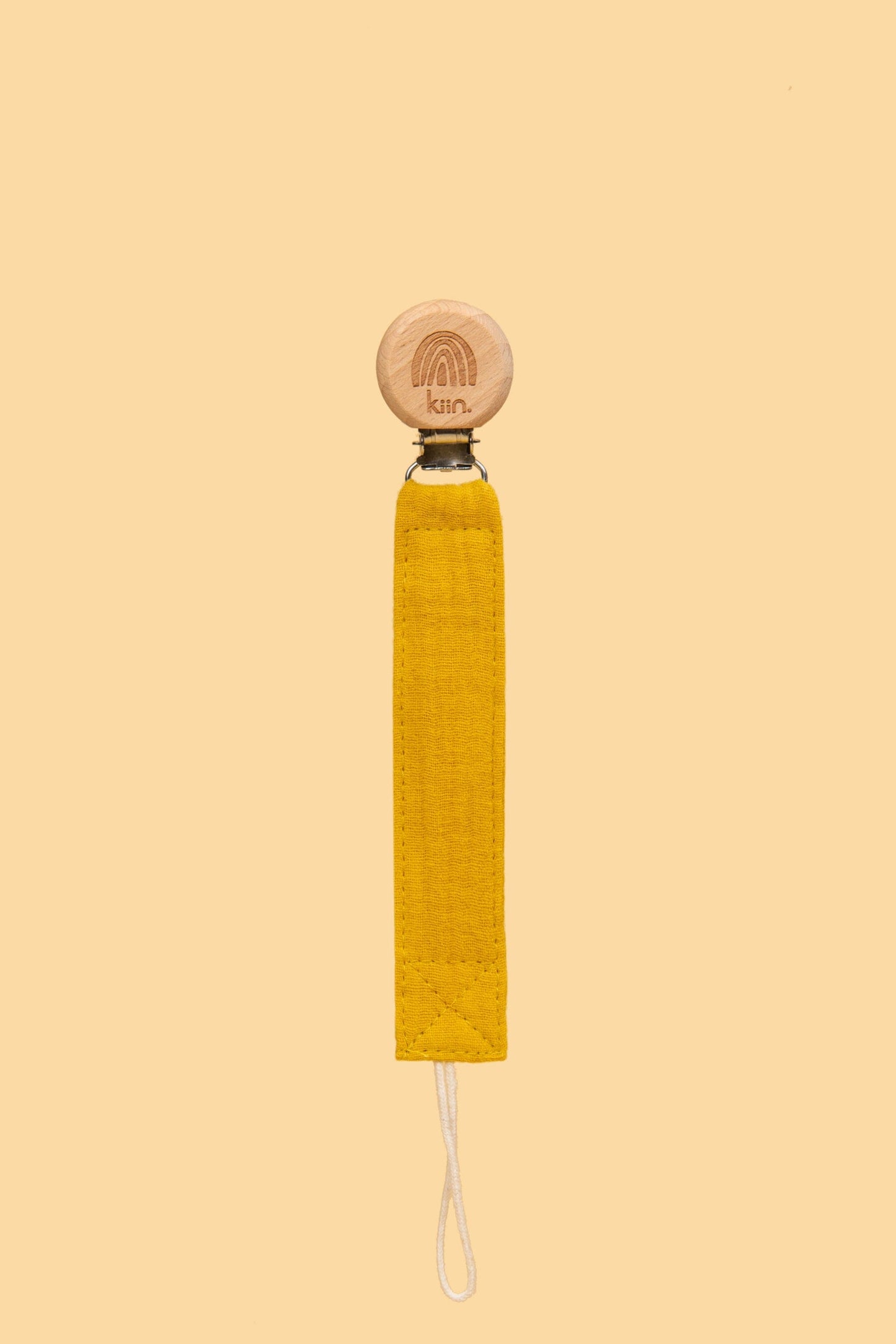 Cotton Dummy Clip Dummies + Teethers Kiin ® Mustard 